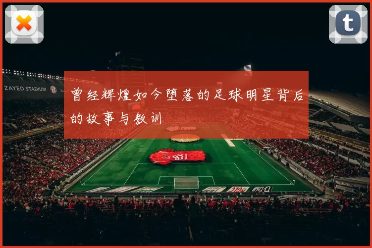 曾经辉煌如今堕落的足球明星背后的故事与教训