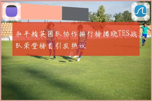 和平精英团队协作排行榜揭晓TES战队荣登榜首引发热议